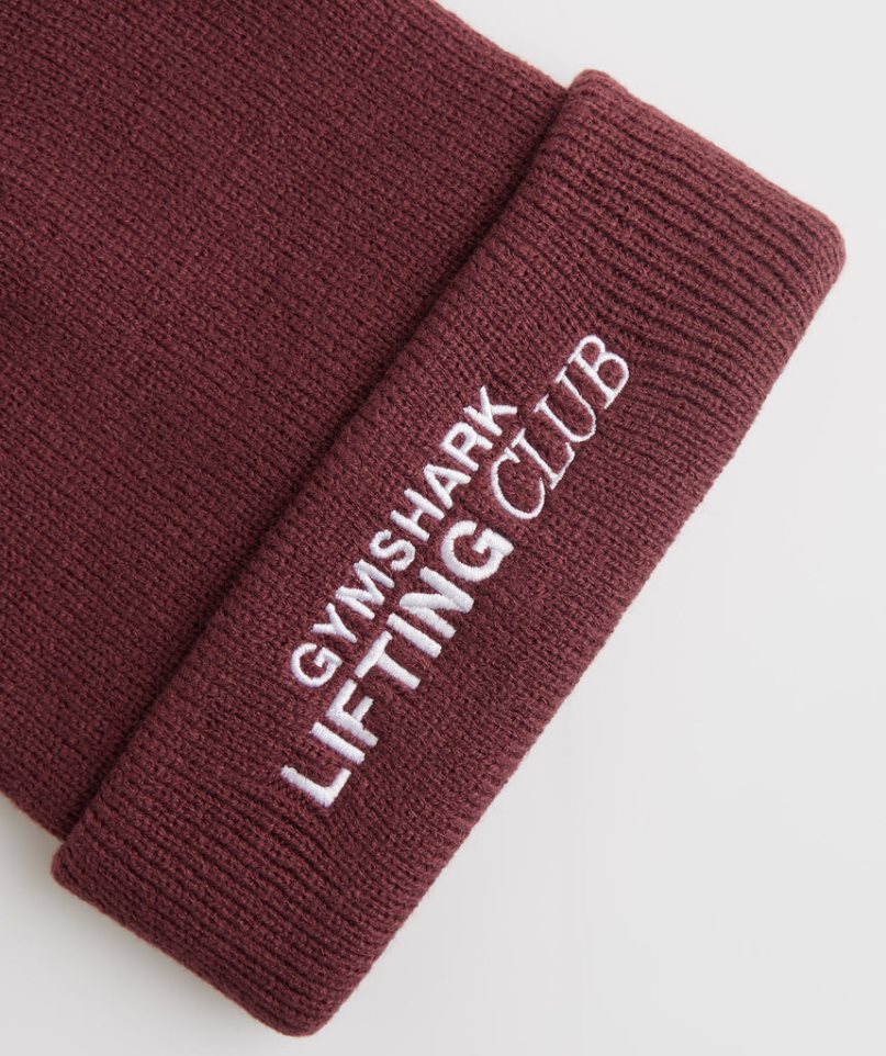 Gymshark Social Club Beanie Burgundy | CA A581D3